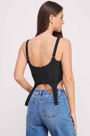 J102, PANELLED CORSET TOP