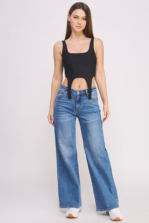 J102, PANELLED CORSET TOP