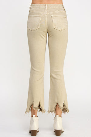 P8055, MID RISE STRETCH TUMMY CONTROL KICK FLARE