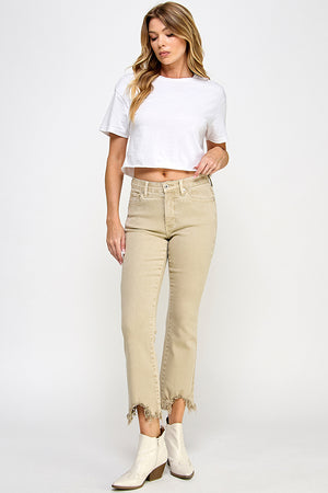 P8055, MID RISE STRETCH TUMMY CONTROL KICK FLARE