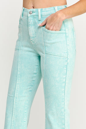 P81168, PLUS HIGH RISE COLOR WITH SEAM DETAIL