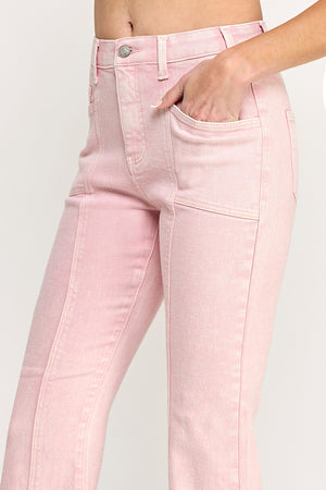 P81168, PLUS HIGH RISE COLOR WITH SEAM DETAIL