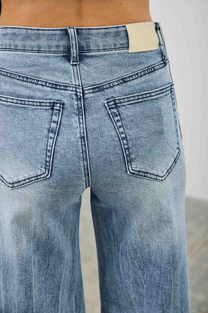 P8124ML, HIGH RISE CONTRAST WIDE LEG WITH RIBBON TIE