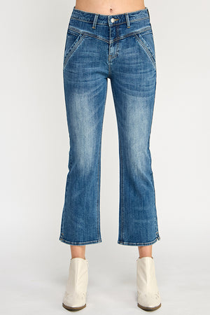 P8126MD, HIGH RISE FRONT YORK KICK FLARE