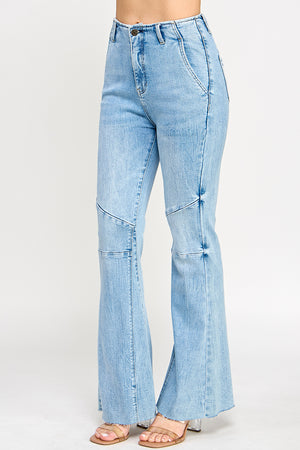 P8134L, HIGH RISE FLARE WITH SEAM DETAIL