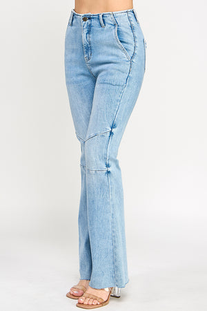 P81348L, PLUS HIGH RISE FLARE WITH SEAM DETAIL