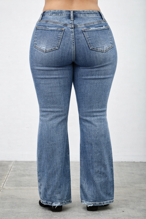 P81468D, PLUS MID RISE SKINNY BOOTCUT
