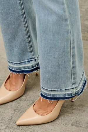 P8148M, MID RISE FLARE WITH RELEASED HEM