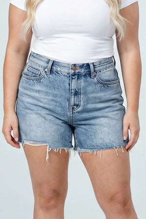 S81498M, PLUS HIGH RISE SLIM SHORT 