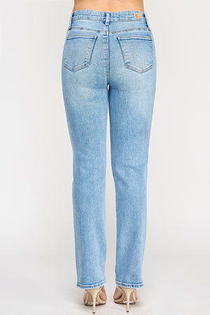 P8150L, HIGH RISE STRAIGHT WITH BUTTON POCKET