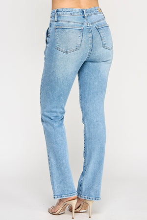 P8150L, HIGH RISE STRAIGHT WITH BUTTON POCKET