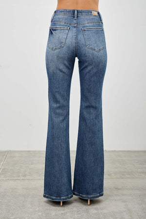 P8191M, MID RISE BOOT CUT WITH DESTROY