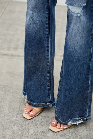 P81918M, PLUS MID RISE BOOT CUT WITH DESTROY