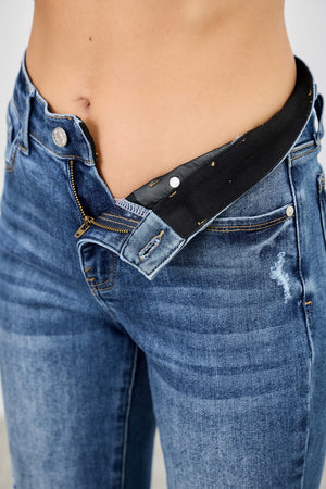 P8191M, MID RISE BOOT CUT WITH DESTROY