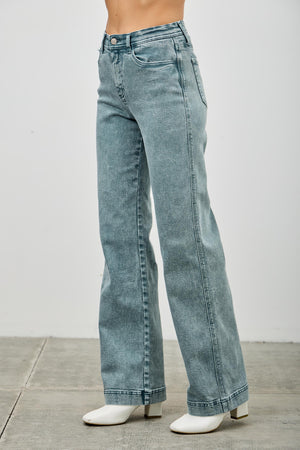 P82018, PLUS HIGH RISE SLIM WIDE STRAIGHT