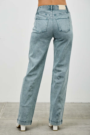 P82018, PLUS HIGH RISE SLIM WIDE STRAIGHT