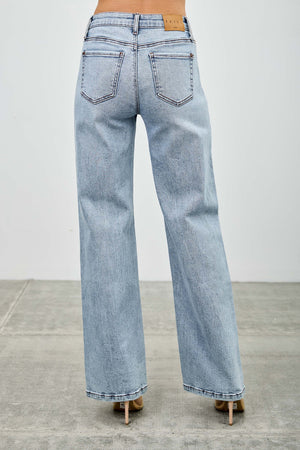 P8226M, MID RISE RELAXED STRAIGHT WITH DESTROY