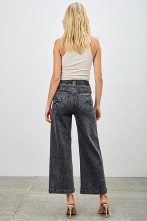 P82278BK, PLUS HIGH RISE WIDE CROP