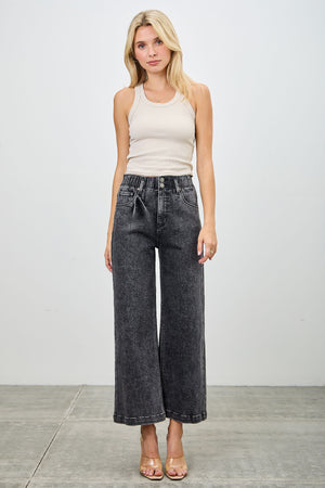 P82278BK, PLUS HIGH RISE WIDE CROP