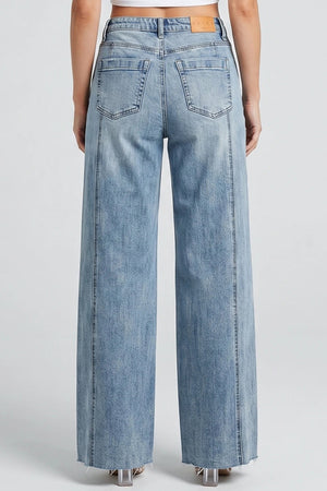 P8228L, MID RISE WIDE LEG WITH LOGO
