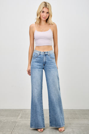 P82578M, HIGH RISE WIDE FLARE WITH STUDED W.B