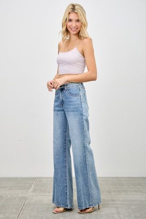 P82578M, HIGH RISE WIDE FLARE WITH STUDED W.B