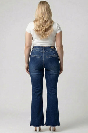 P82638D, HIGH RISE FLARE WITH TROUSER POCKET