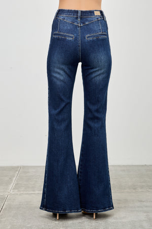 P8263D, HIGH RISE FLARE WITH TROUSER POCKET