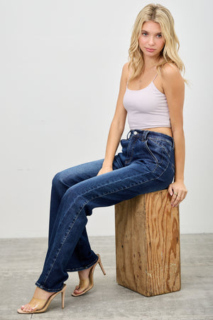 P8263D, HIGH RISE FLARE WITH TROUSER POCKET