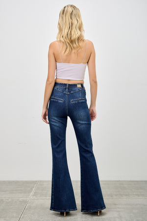 P8263D, HIGH RISE FLARE WITH TROUSER POCKET