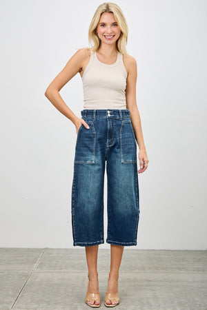 P82808MD, PLUS  HIGH RISE LOW CURVE  BARREL CAPRI