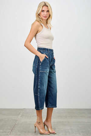 P82808MD, PLUS  HIGH RISE LOW CURVE  BARREL CAPRI