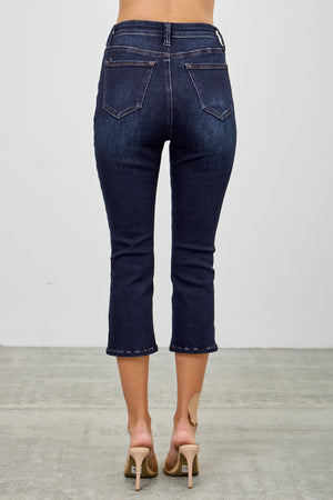 P8282, HIGH RISE CAPRI WITH SLIT