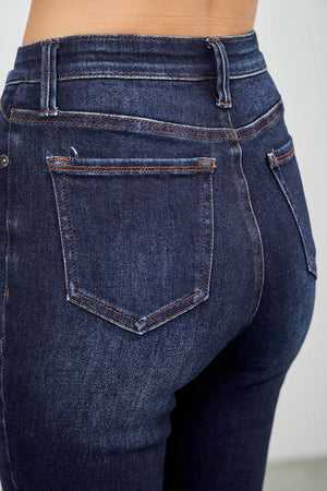 P82828, PLUS HIGH RISE CAPRI WITH SLIT