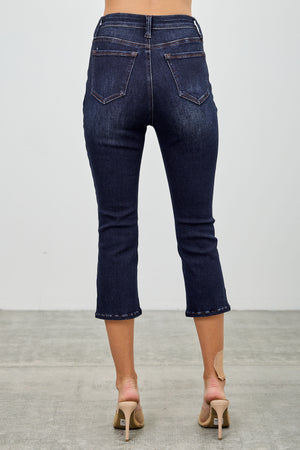 P8282, HIGH RISE CAPRI WITH SLIT