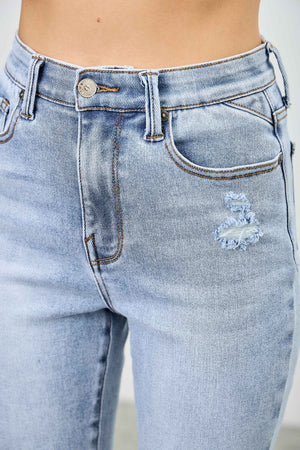 P8282, HIGH RISE CAPRI WITH SLIT