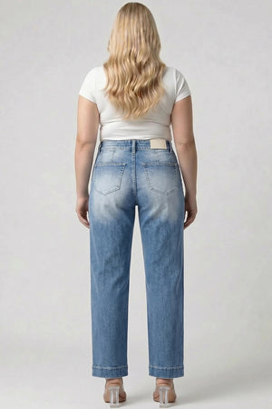 P82848M, PLUS HIGH RISE PATCHED POCKET WITH DOUBLE BUTTONS
