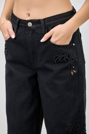 P8286, HIGH RISE LOW CURVE BARREL WITH EMBROIDERY