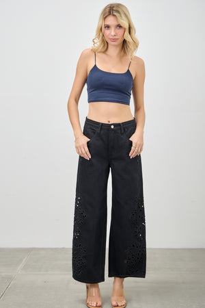 P82868, PLUS HIGH RISE LOW CURVE BARREL WITH EMBROIDERY