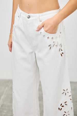 P82868, PLUS HIGH RISE LOW CURVE BARREL WITH EMBROIDERY