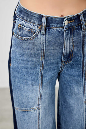 P8291M , HIGH RISE WIDE STRAIGHT WITH SIDE CONTRAST