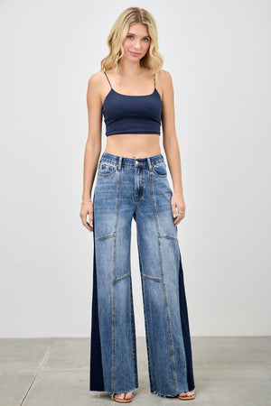 P8291M , HIGH RISE WIDE STRAIGHT WITH SIDE CONTRAST