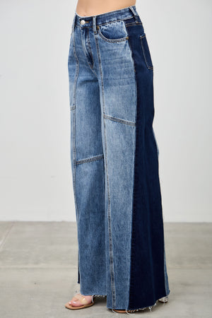 P8291M , HIGH RISE WIDE STRAIGHT WITH SIDE CONTRAST