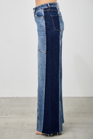 P8291M , HIGH RISE WIDE STRAIGHT WITH SIDE CONTRAST