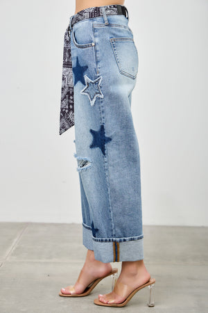 P82968M , PLUS HIGH RISE CUFFED LOW CURVE BARREL WITH STAR 