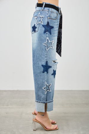 P82968M , PLUS HIGH RISE CUFFED LOW CURVE BARREL WITH STAR 