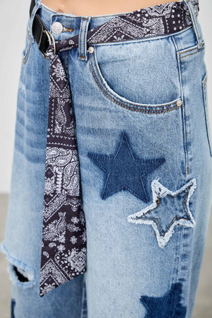 P82968M , PLUS HIGH RISE CUFFED LOW CURVE BARREL WITH STAR 