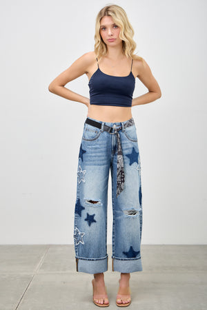 P82968M , PLUS HIGH RISE CUFFED LOW CURVE BARREL WITH STAR 