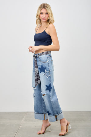 P82968M , PLUS HIGH RISE CUFFED LOW CURVE BARREL WITH STAR 