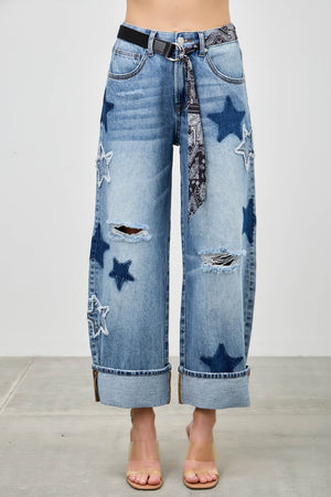 P82968M , PLUS HIGH RISE CUFFED LOW CURVE BARREL WITH STAR 